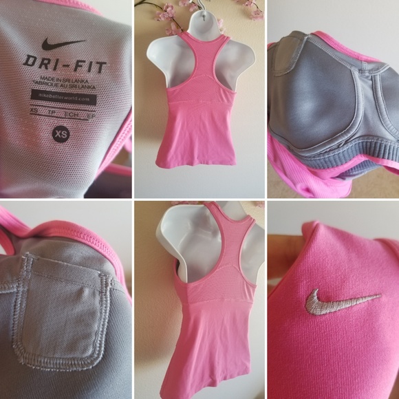 Nike Dri-Fit Top Pink Sports bra tank size… - Picture 5 of 8